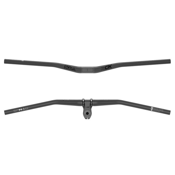 SQlab 3OX 12deg 카본 MTB 자전거 핸들바45mm 상승, 31.8, 780mm