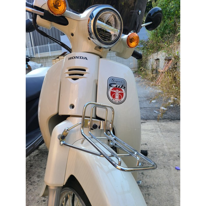 ODORIS 21년이후 혼다 슈퍼커브110 크롬 프론트 바스켓 앞 바구니, 1개