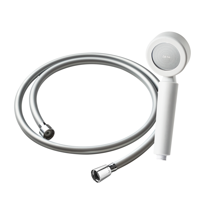 set 올바 더 뉴 의료용 실리콘 필터 샤워기 세트 1.5M 샤워헤드샤워호스1.5M필터2ea, 임페리얼실버, 1세트