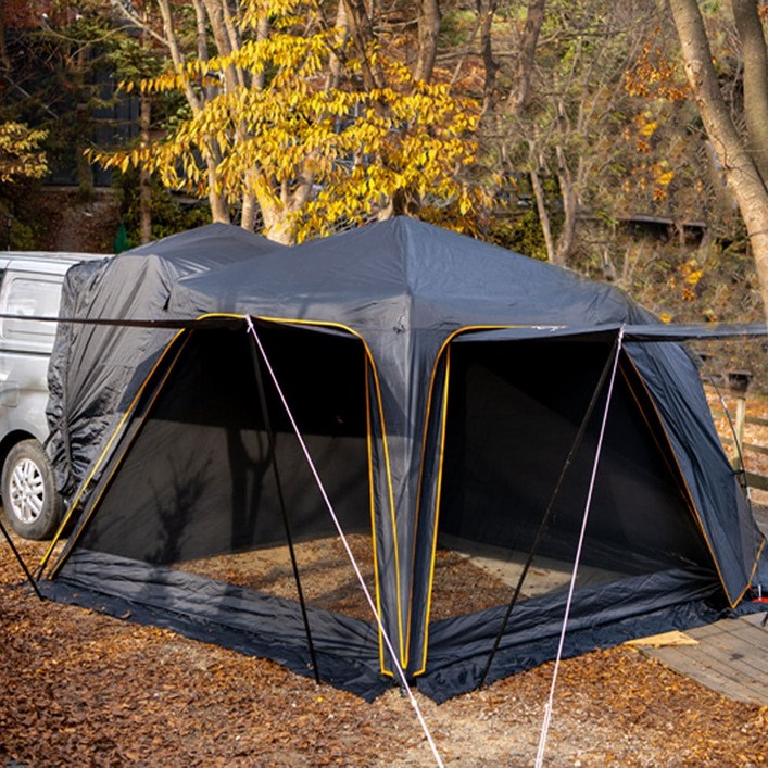 제드 오토듀얼팔레스EX 확장플라이 세트 차박 도킹텐트 투싼~스타리아 도킹 블랙