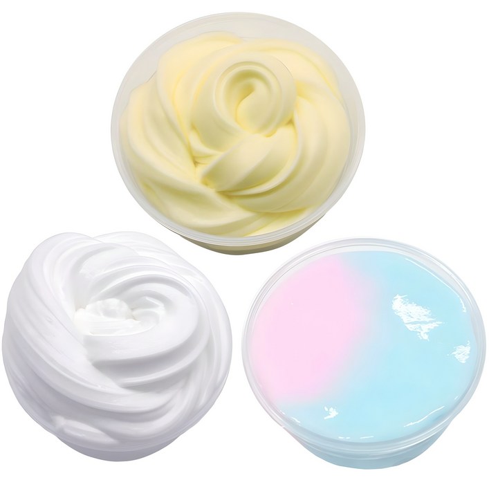 아트니즘 버터 슬라임 120ml x 3종 세트, 솜사탕  치즈버터  생크림, 145g, 1세트