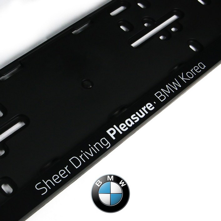 정품 번호판가드 번호판 넘버플레이트, BMW전차종, 비천공 후면, BMW