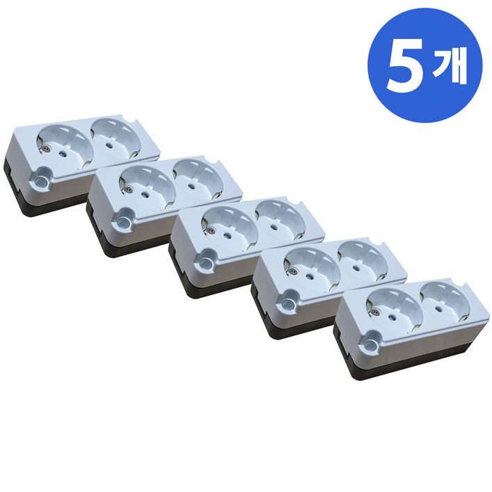 IT 국산 노출 2구 콘센트 나사형 벽콘센트 멀티탭