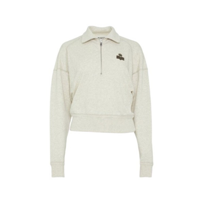 ISABEL MARANT 이자벨마랑 로스 하프 집업 맨투맨 에크루 여성 SW0093FA A1M07E ECKI
