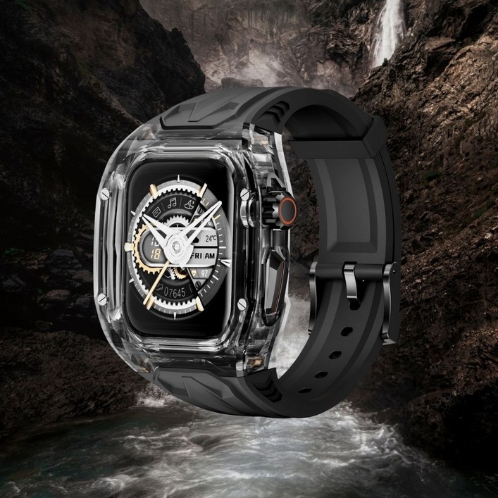 일체형 애플워치 호환 실리콘 스마트워치 풀커버 스트랩 밴드 케이스