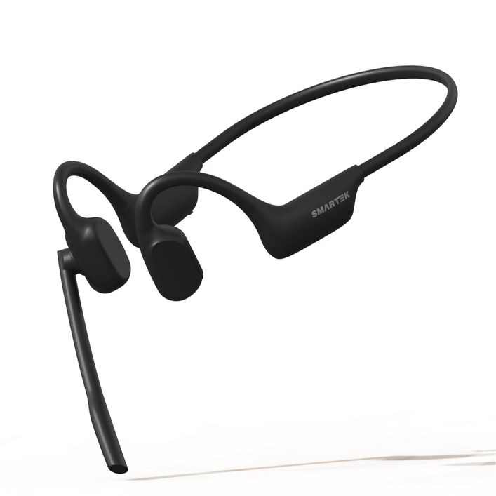 [스마텍] [본사] 17mm 골전도 통화 마이크 멀티페어링 무선 블루투스 5.4 이어폰 넥밴드 STBT-BCE06 I STBT-BCE06 mic, STBT-BCE06 MIC BK(마이크 포함)