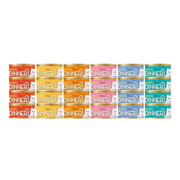 펫아띠 프리미엄 디너캔 고양이용 85g, 24개 펫아띠 프리미엄 디너캔 고양이용 85g, 24개