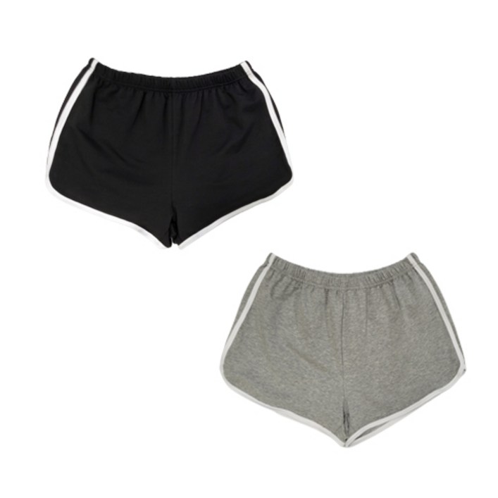 양놀 여성 돌핀 팬츠 랍빠 면 반바지 2개 양놀 여성 돌핀 팬츠 랍빠 면 반바지 2개