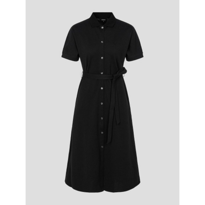 매장정품 BEANPOLE LADIES [Essential] 피케 돌만 소매 원피스 블랙 BF4471E015 420196