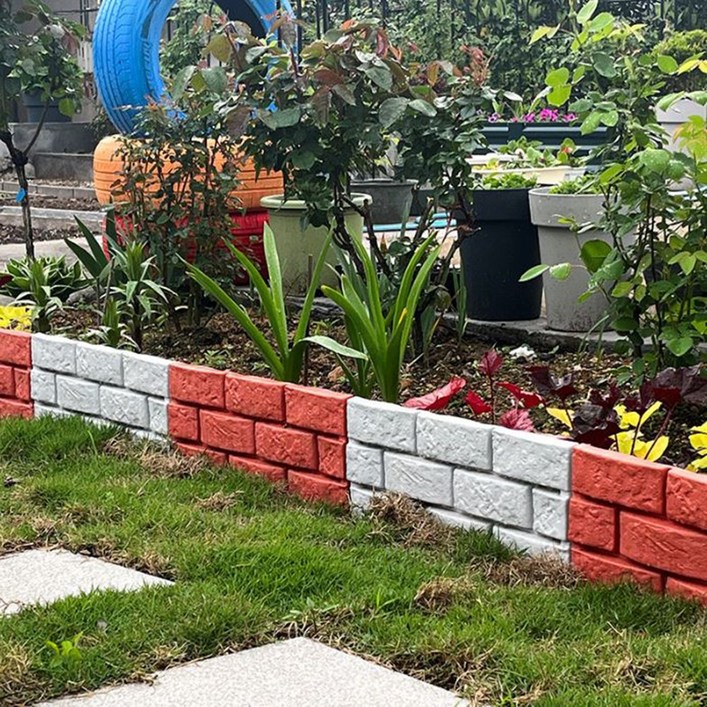 osshop 화단 경계 테두리 플라스틱 벽돌 정원 울타리 경계목