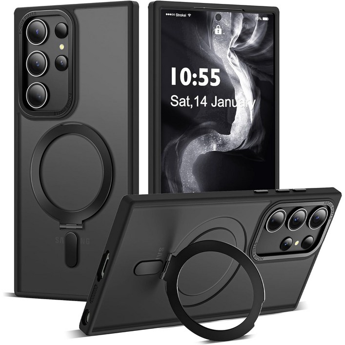 헤미션 갤럭시 S23S24 플러스 울트라 맥세이프 케이스 with 거치대