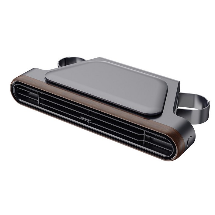 밀레 차량용 선풍기 USB 듀얼 터보 저소음 뒷좌석 헤드레스트 선풍기 강력풍, 블랙, HL11