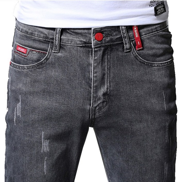 남자 청바지 스판 슬림핏팬츠 세미스키니 스타일 07