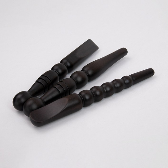 나무 괄사 흑단 지압봉 3종 1세트 안마봉 발마사지 도구 갈사 마사지, 흑단 지압봉 3종 1세트, 1개