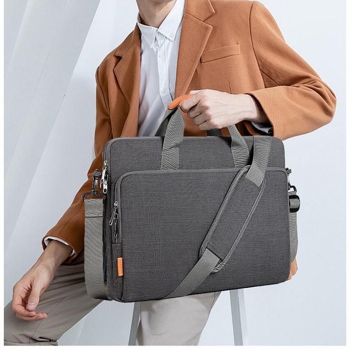 bagasin 노트북가방 서류 대용량 방수 파우치 숄더백 가벼운 맥북 삼성 보조배터리 수납정리 여행출장용 핸드백 토트백 초경량화 1517인치