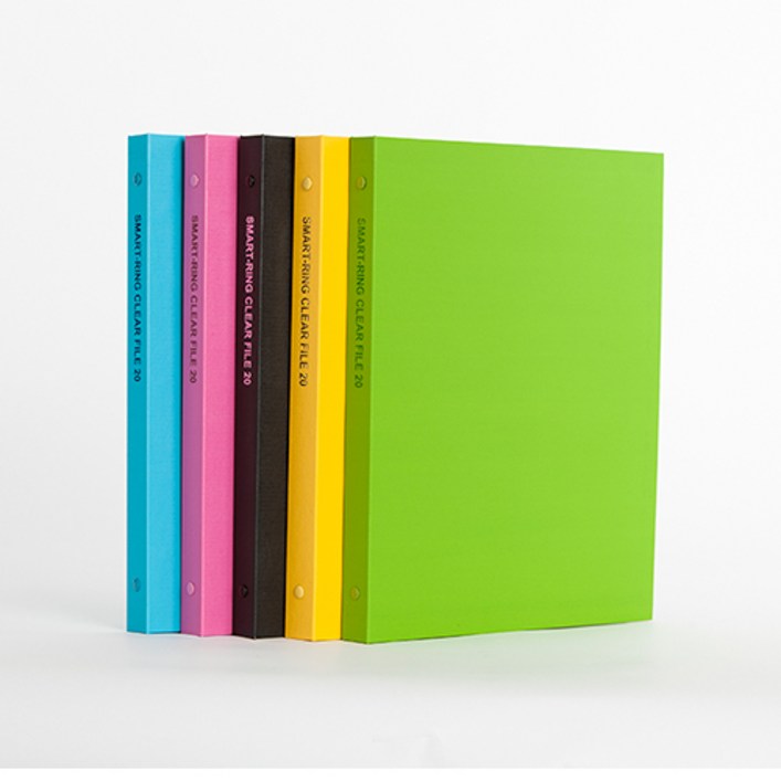 하율피피 A4 에코 스마트 바인더 3공 속지 내장형 20매, 5개, 분홍