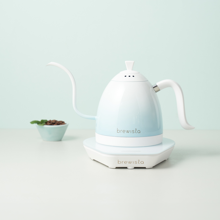 브뤼스타 아티산 전기드립포트 그라디언트블루 600ml, 단일상품