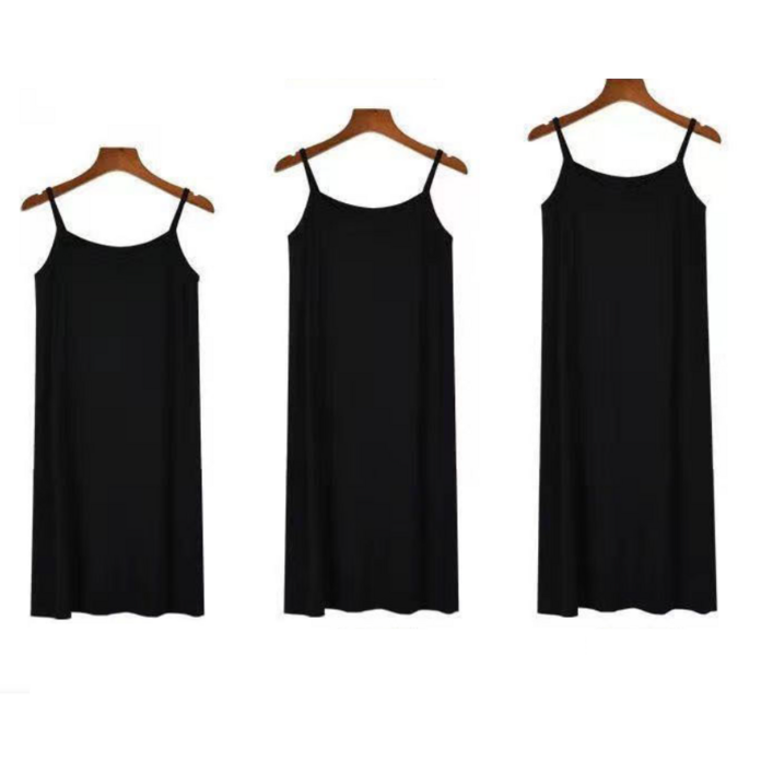 다있수 끈나시 원피스 A형 원피스 11 원하는 길이와 색상으로  블랙화이트그레이  숏미디롱 1세트