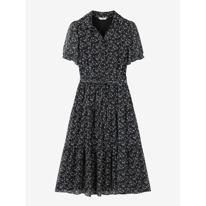 씨씨콜렉트 중계점 플로럴 프린트 벨티드 드레스 E252PSE168 여성 여름 원피스