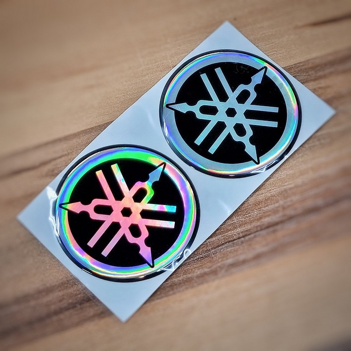 야마하스티커 YAMAHA 3D 로고 마크 엠블럼 에폭시 스티커 1pair