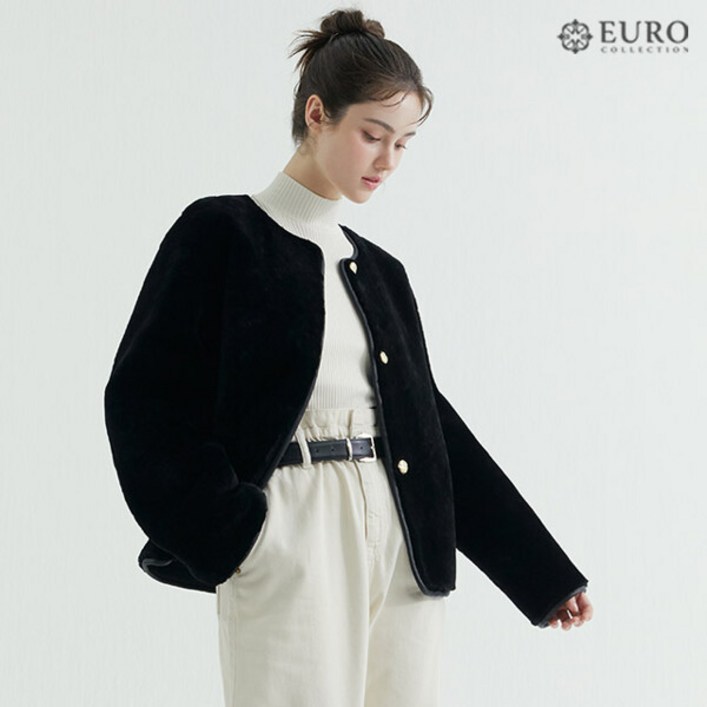 24FW 유로컬렉션 트리오페 리얼 무스탕 자켓 24FW 유로컬렉션 트리오페 리얼 무스탕 자켓
