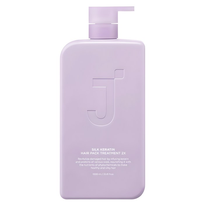 제이숲 실크 케라틴 헤어팩 트리트먼트 2X, 1L, 1개