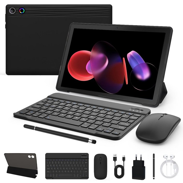 A7L 태블릿PC 11인치태블릿 14G64G 안드로이드 14, WiFi, 검정색Black슈트, 64GB