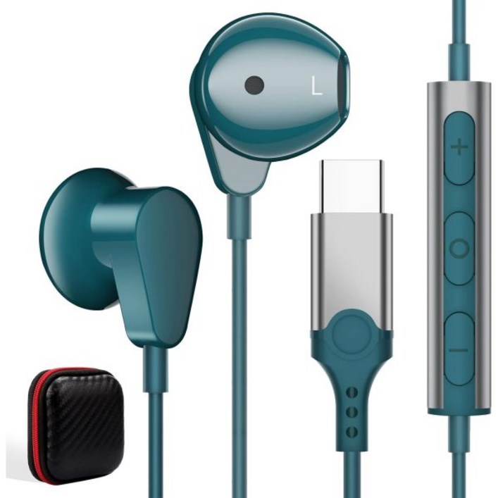 삼성용 ACAGET USB 타입 C 헤드폰 삼성 S23 S22 울트라 S21 플러스 A53 A54 갤럭시 Z 폴드 5 플립 4 세테로 안드로이드 이어폰 헤드셋 마이크 포함 유선 이