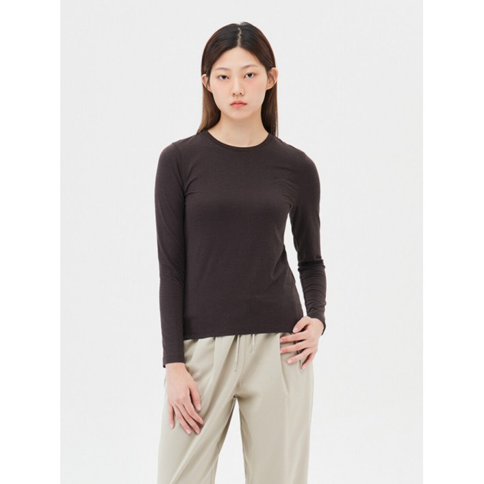 국내매장정품 탑텐 TOPTEN 여성 소프트 크루넥 긴팔티MSF4TS2010 MSF4TS2010 121964