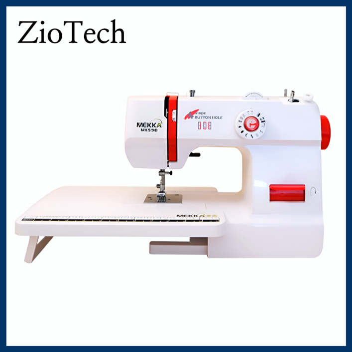 지오테크 재봉틀 미싱 미니 미싱기 오바로크 오버로크 자수미싱 가정용 재봉 오버록 자수 기계, 2세대(받침대포함)