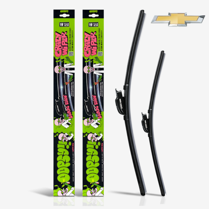 쉐보레 웁시 발수코팅 실리콘 와이퍼 간편날교체 운전석 조수석 세트, 스파크 EV (13년~16년)