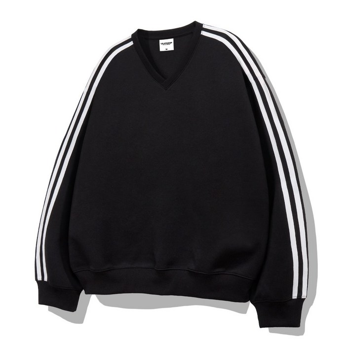 쿠마르 여성 오버핏 트랙 브이넥 맨투맨