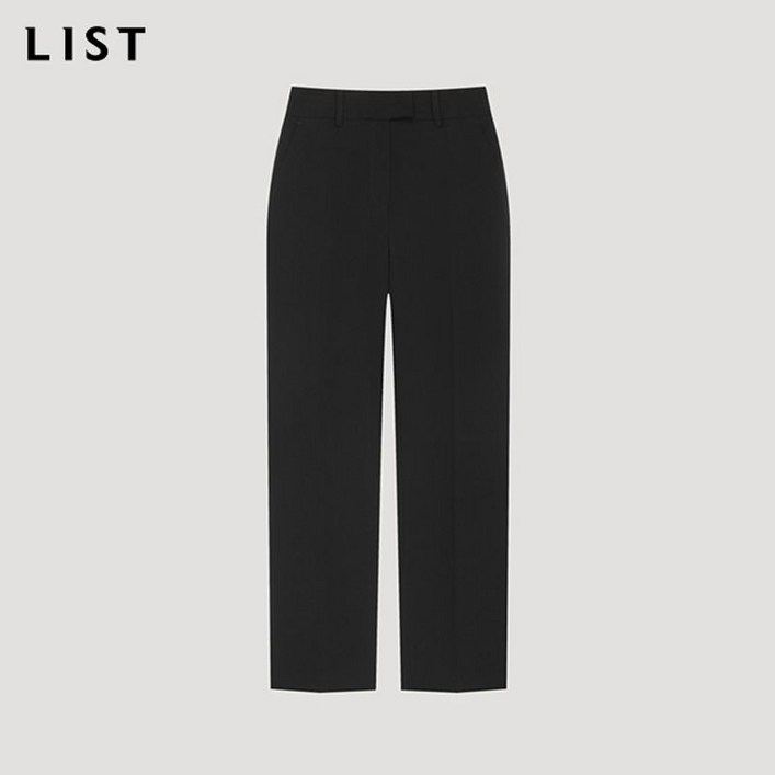 리스트 베이직 슬림 라인 슬랙스 TWWSLP62100 BK