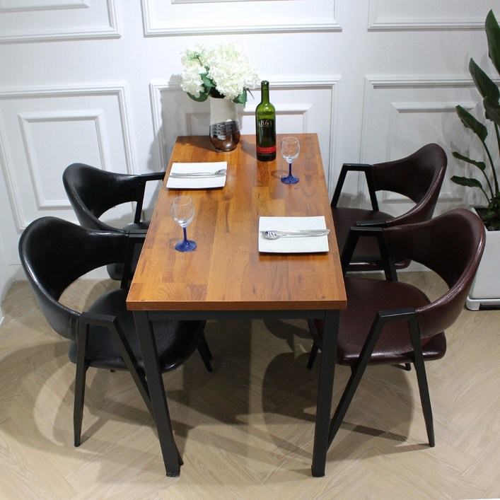 산들리빙 2인 4인 식탁 카페테이블 빈티지 업소용 가정용 홈세트 테이블, 라온1200테이블