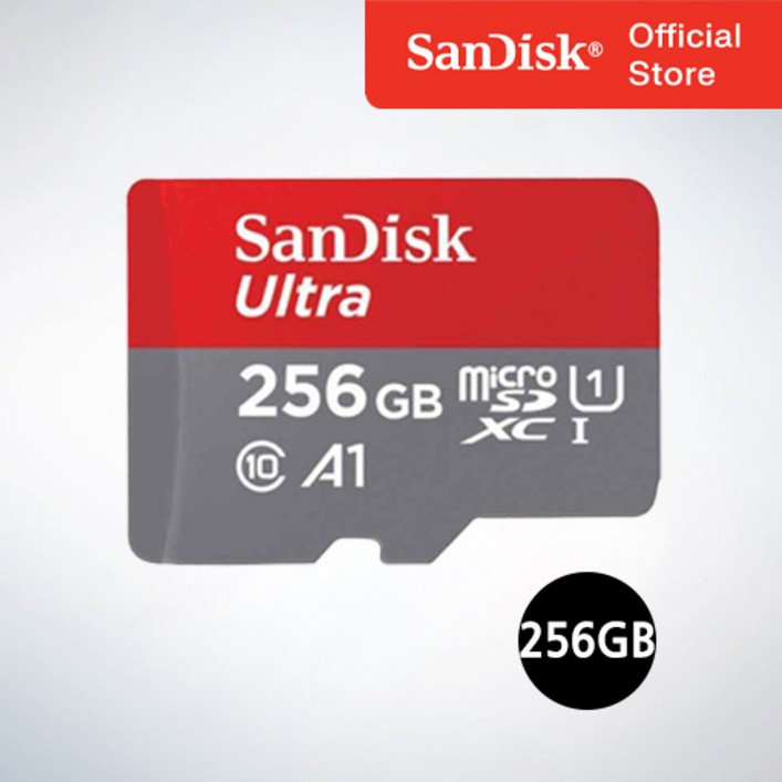 샌디스크 코리아 공식인증정품  마이크로 SD 카드 SDXC ULTRA 울트라 QUAC 256GB