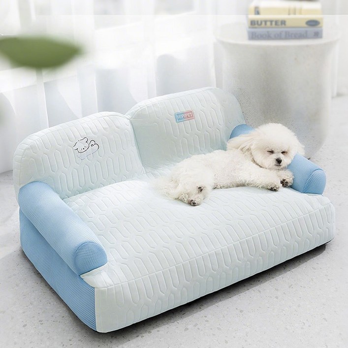 MH 반려동물 소파, 강아지  고양이 침대, 1개, 블루