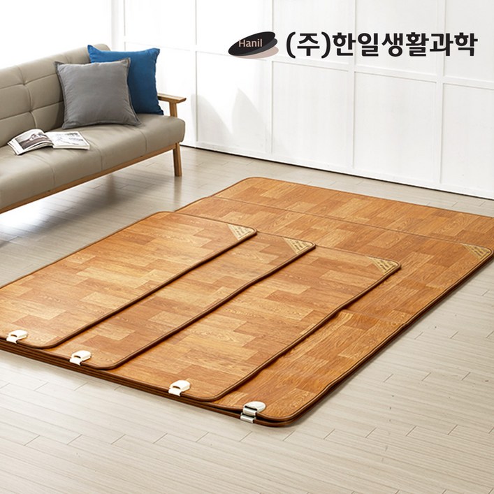 (주)한일생활과학 전기장판 거실 카페트매트 전자파없는 모노륨 방수 전기매트 온열매트 [따사롬], 3. 더블 2인용(150X183cm)