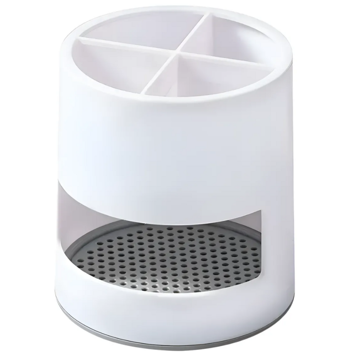 루페온 통풍배수 위생보관 칫솔꽂이, 화이트, 1개