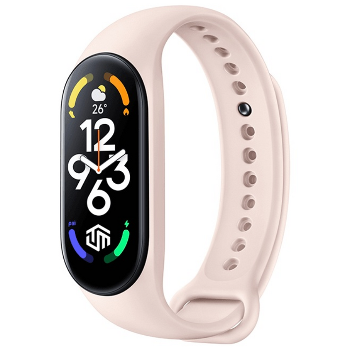 샤오미 미밴드6 전용 호환용 밴드줄 실리콘 손목 스트랩 컬러밴드 팔찌 스포츠 시계 MIBAND6 악세사리, 핑크