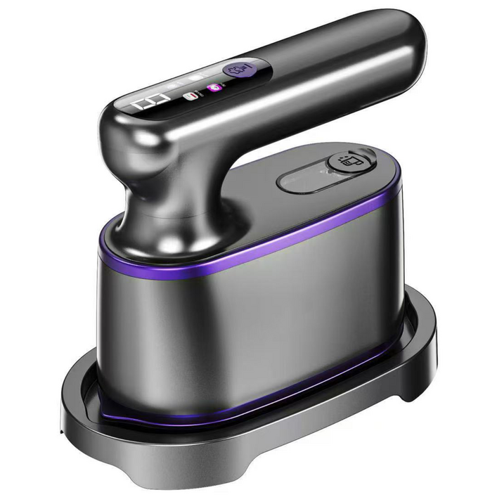 Voltmate 한국전용 스팀다리미 접이식 건습식 올인원 다용도 핸디형 다리미, 그레이퍼플