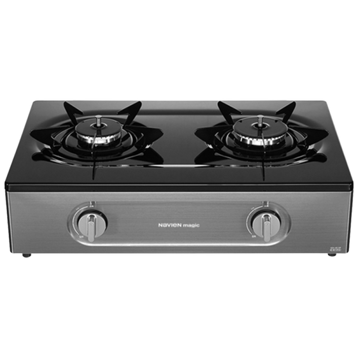 나비엔 매직 가스레인지 2구 가스렌지메탈실버 안심센서 원터치점화 에코, LNG, GRF1312NDPD