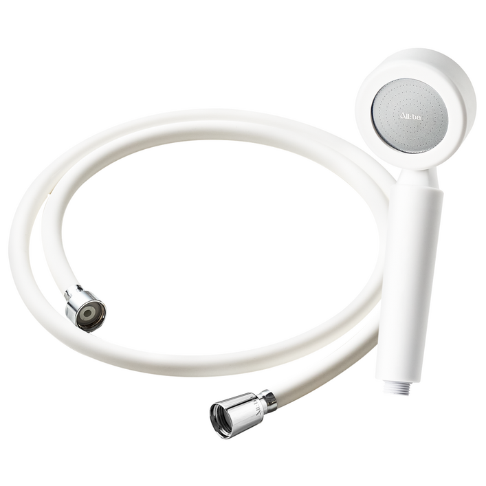 set 올바 더 뉴 의료용 실리콘 필터 샤워기 세트 2.0M 샤워헤드샤워호스 2M샤워필터2ea, 1세트, 로열화이트헤드1ea호스2M1ea필터2ea