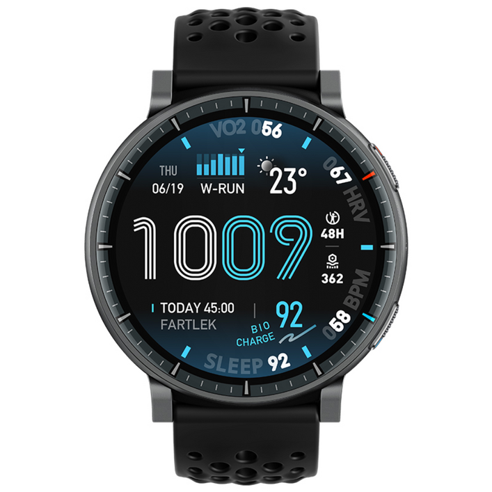 어메이즈핏 스마트워치 ACTIVE MAX, GPS + 블루투스, 4.85cm, 블랙