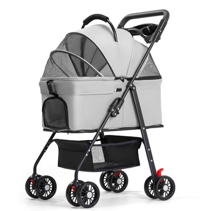 접이식 분리식 반려동물 이동 카트 강아지유모차