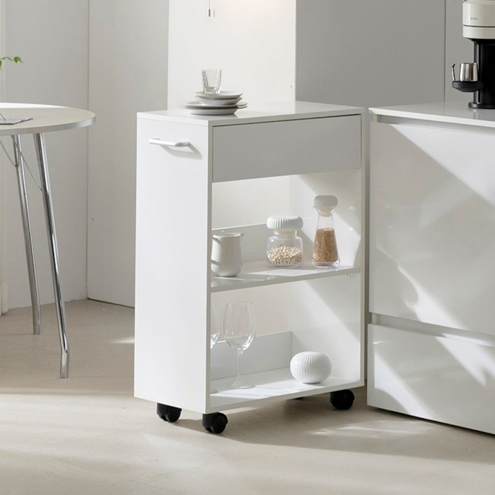 라자가구 에덴 홈바 트롤리 이동식 주방 수납장 300