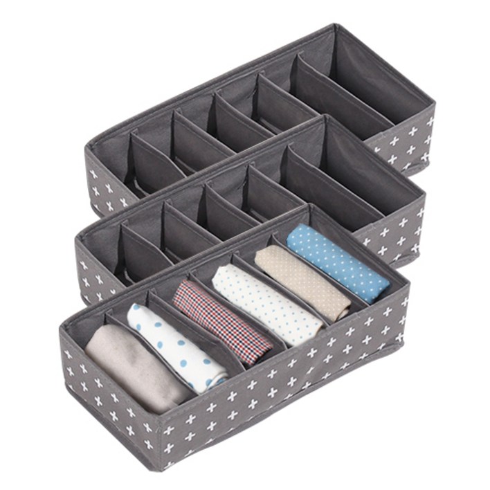 올리빙 크로스 속옷정리함 6칸