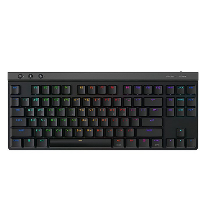 로지텍 G515 LIGHTSPEED TKL 무선 게이밍 키보드, 블랙, 920012576, 적축