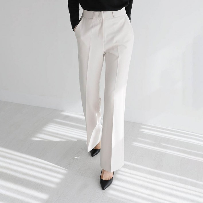 앤드스타일 여성용 숏롱 스판 부츠컷 슬랙스 264347