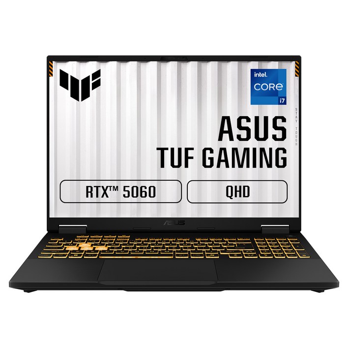 에이수스 2025 TUF 게이밍 F16 코어i7 인텔 14세대 지포스 RTX 5060, 예거 그레이, 512GB, 16GB, Free DOS, FX608JMRQT040