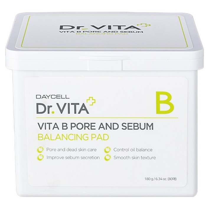 닥터비타 비타 B 포어 앤 세범 밸런싱 모공패드 180g, 80매입, 1개